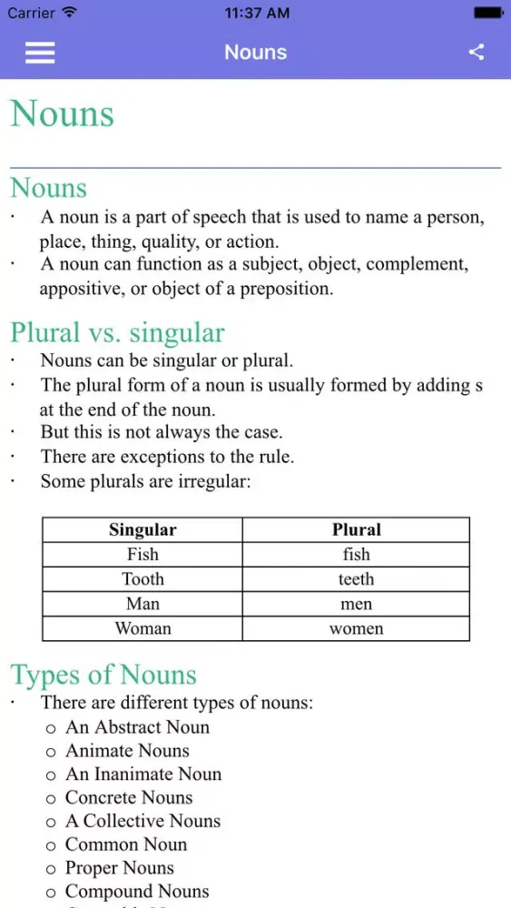 Capturas de pantalla de English Grammar Full