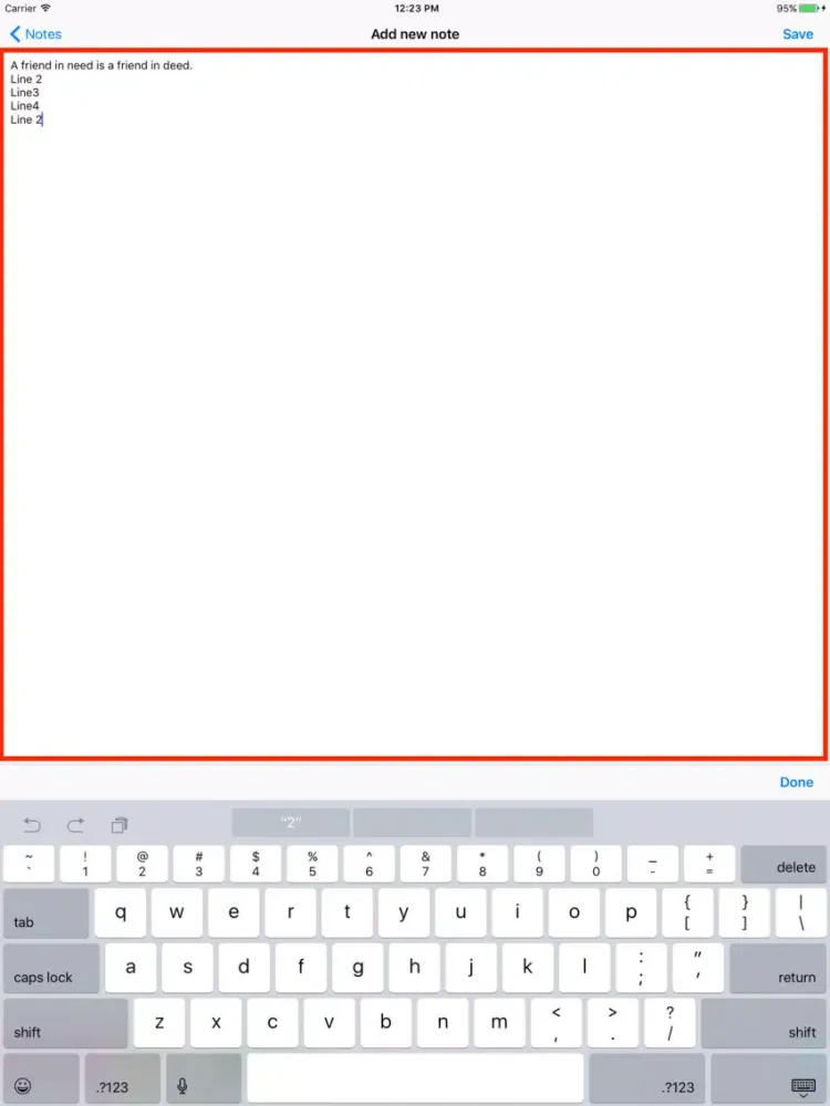 Zrzuty ekranu Notes - Notes with tags iPad 