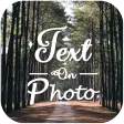Text on photo