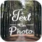 Text on photo