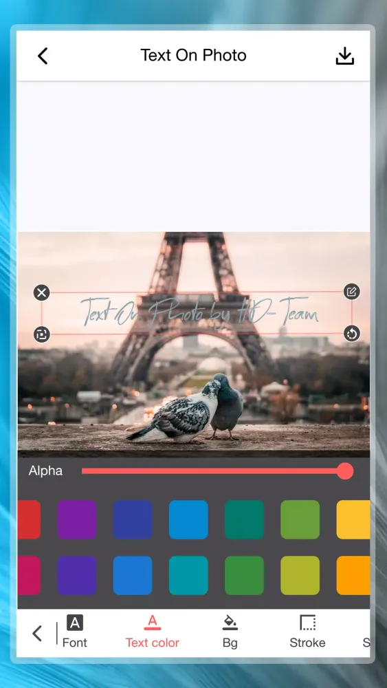Text on photo应用截图