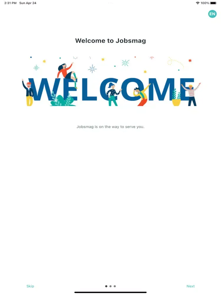 Capturas de pantalla de Jobsmag iPad 