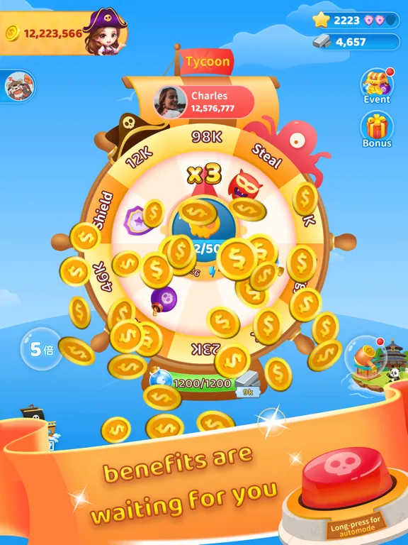 Tangkapan layar Hiyaa - Idle Island Builder iPad 