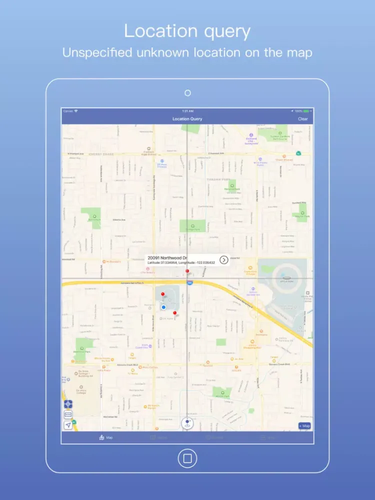 Captures d'écran de Location Query iPad 