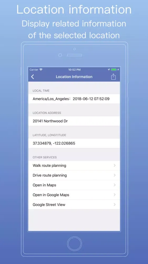 Captures d'écran de Location Query