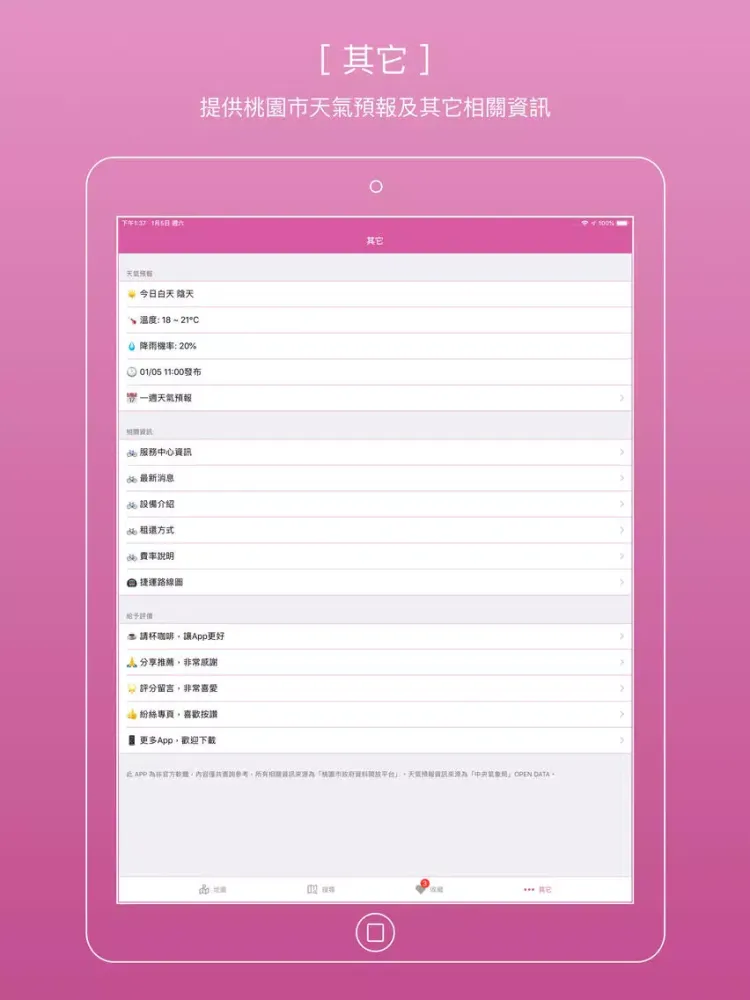 تصاویر 桃園市UBike+ iPad 