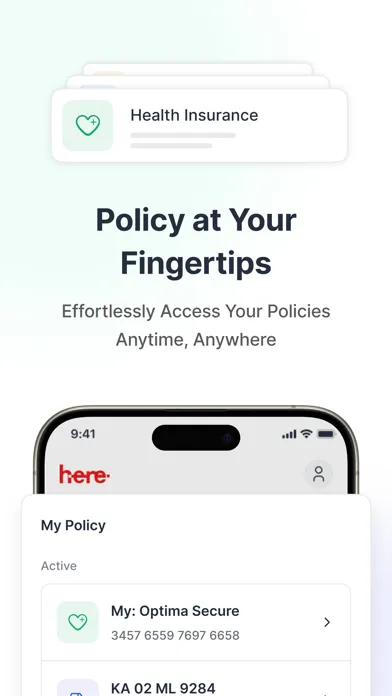 Zrzuty ekranu Here by HDFC ERGO