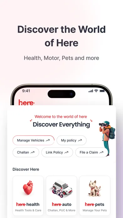 Zrzuty ekranu Here by HDFC ERGO