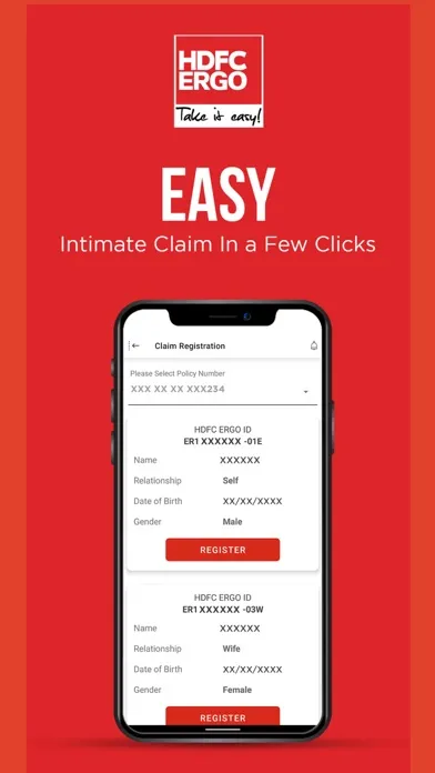 HDFC ERGO Insurance App स्क्रीनशॉट
