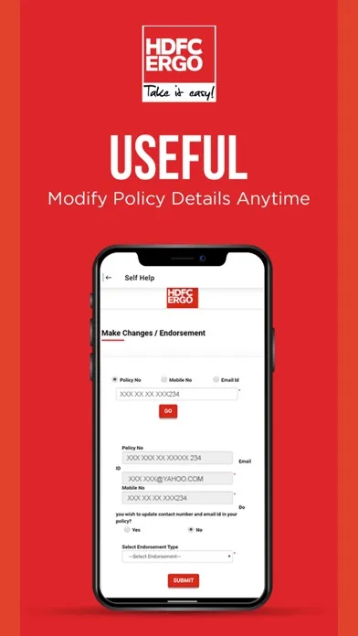 HDFC ERGO Insurance App स्क्रीनशॉट