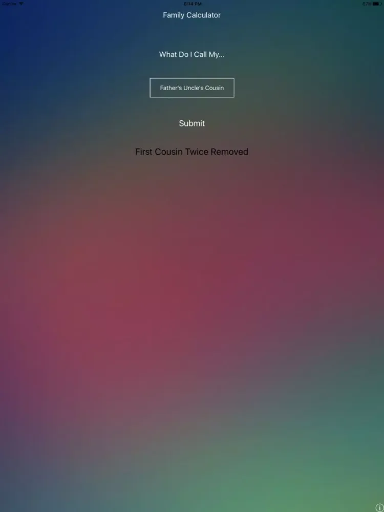 Family Calculator iPad 應用截圖