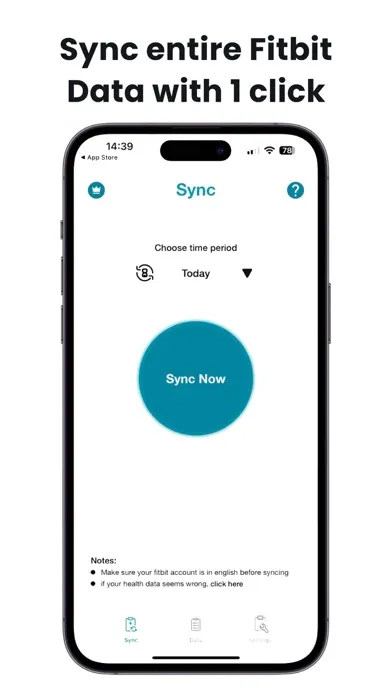 Fitbit to Health Power sync应用截图