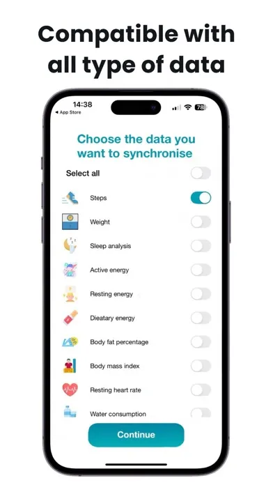 Fitbit to Health Power sync应用截图