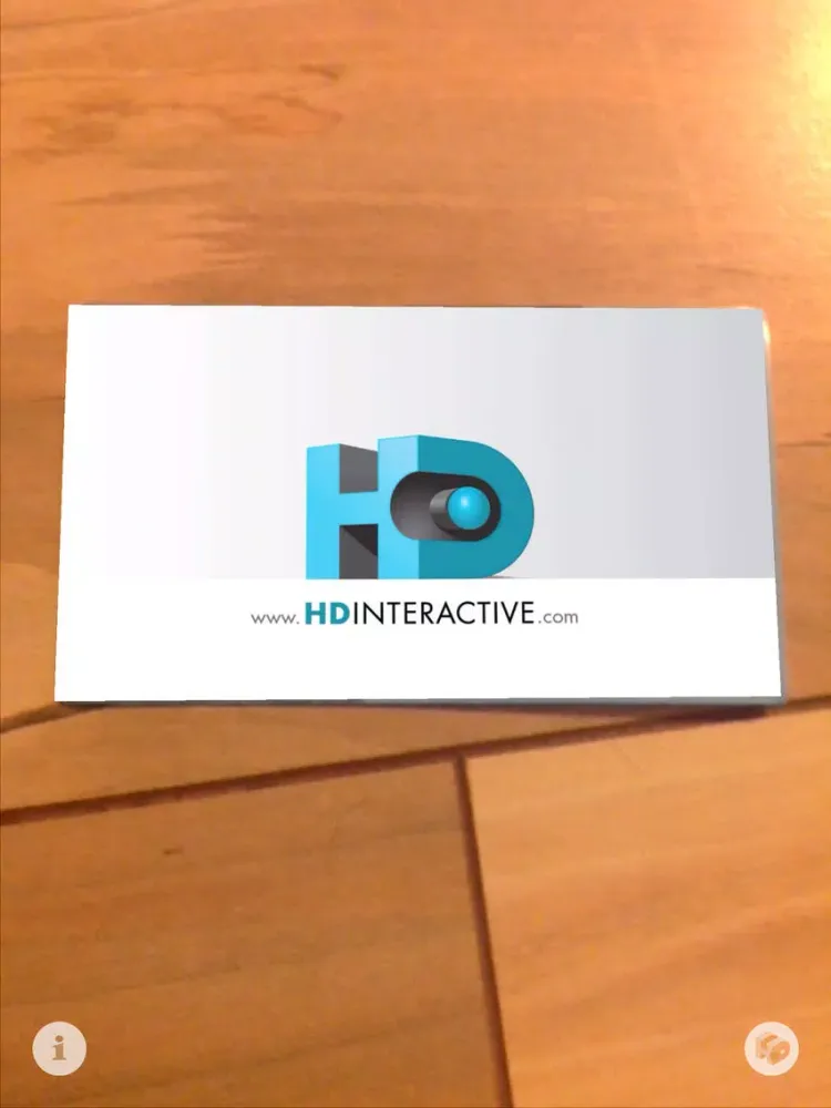ภาพหน้าจอของ HD Interactive Augmented Reality Business Card iPad 
