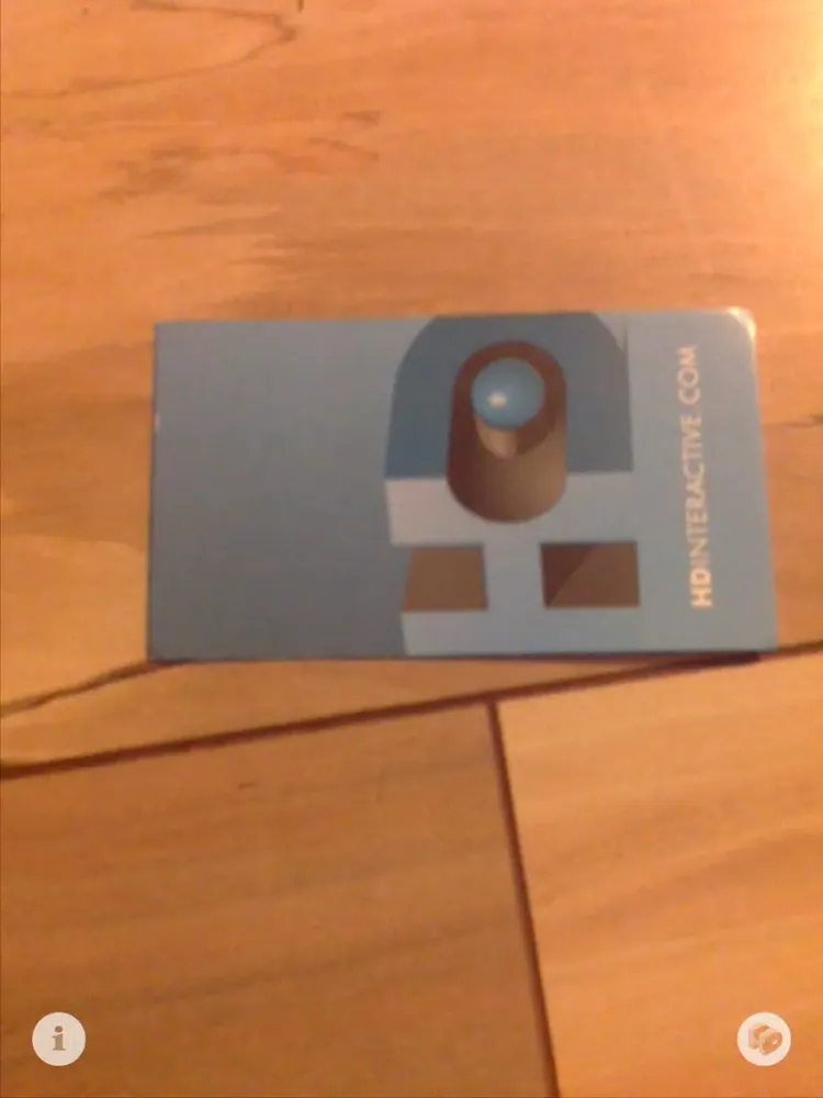 ภาพหน้าจอของ HD Interactive Augmented Reality Business Card iPad 