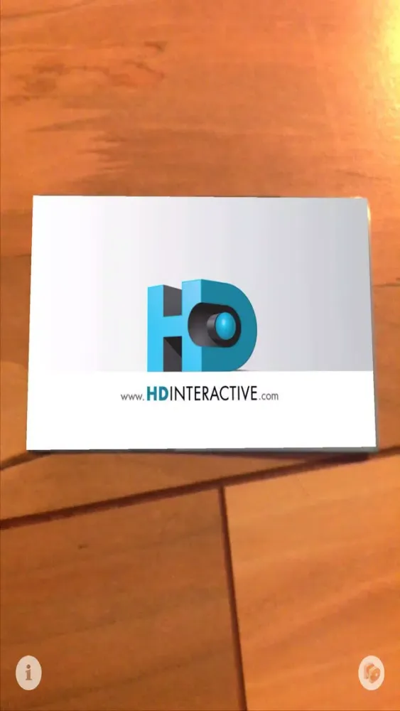 ภาพหน้าจอของ HD Interactive Augmented Reality Business Card