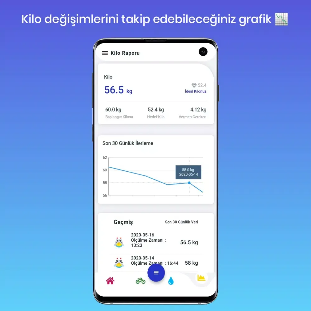 Kalori Takip سکرین شاٹس