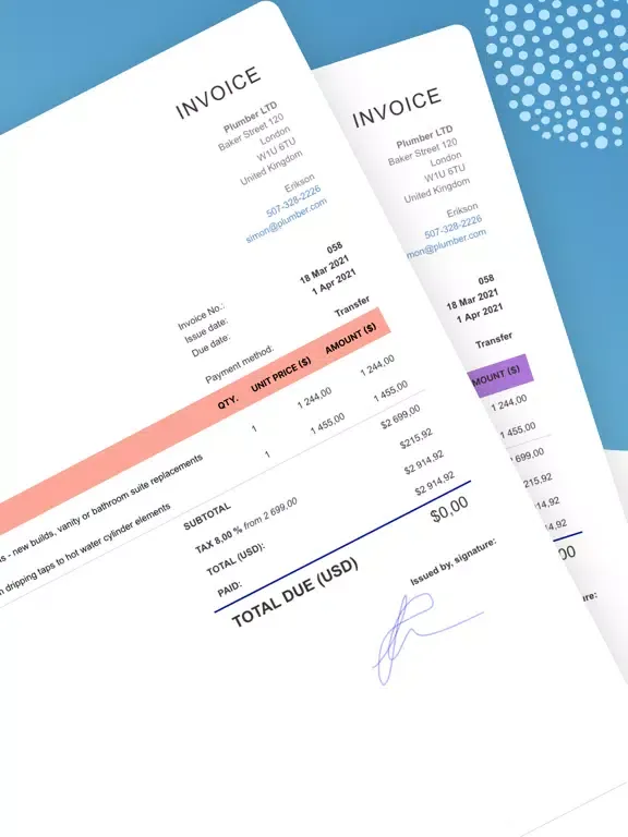 Invoice Star - Invoices Maker iPad 应用截图