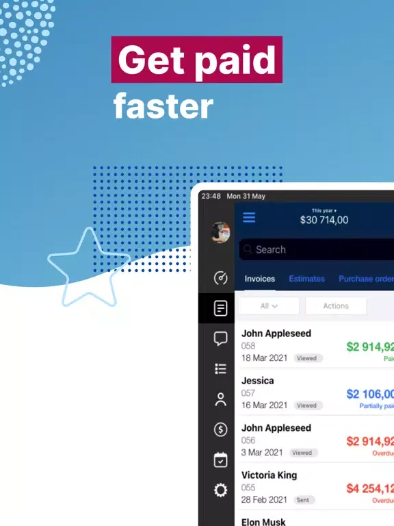 Invoice Star - Invoices Maker iPad 应用截图