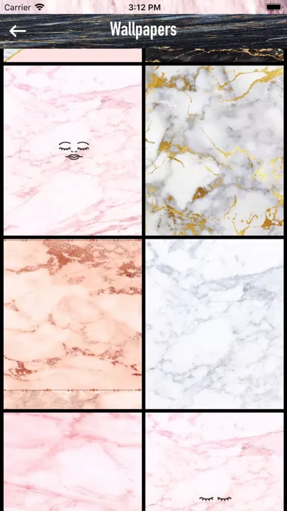 Tangkapan skrin HD Marble Wallpaper