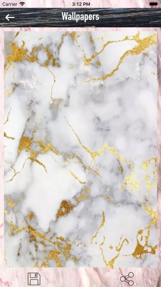 Tangkapan skrin HD Marble Wallpaper