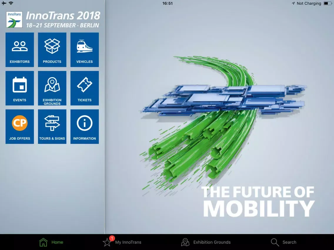 ภาพหน้าจอของ InnoTrans iPad 