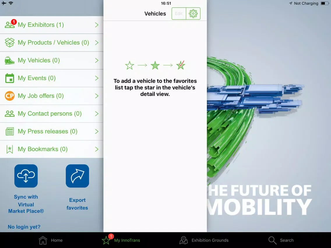 ภาพหน้าจอของ InnoTrans iPad 