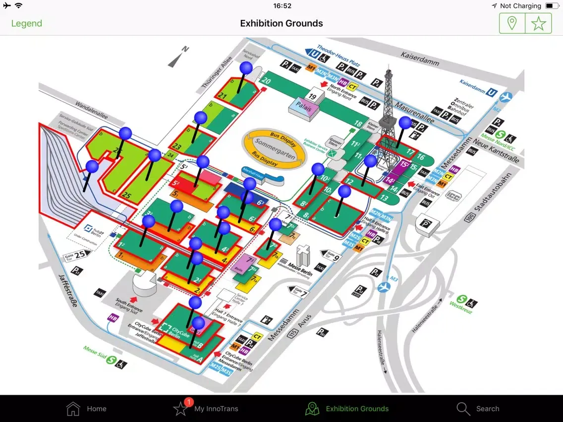 ภาพหน้าจอของ InnoTrans iPad 