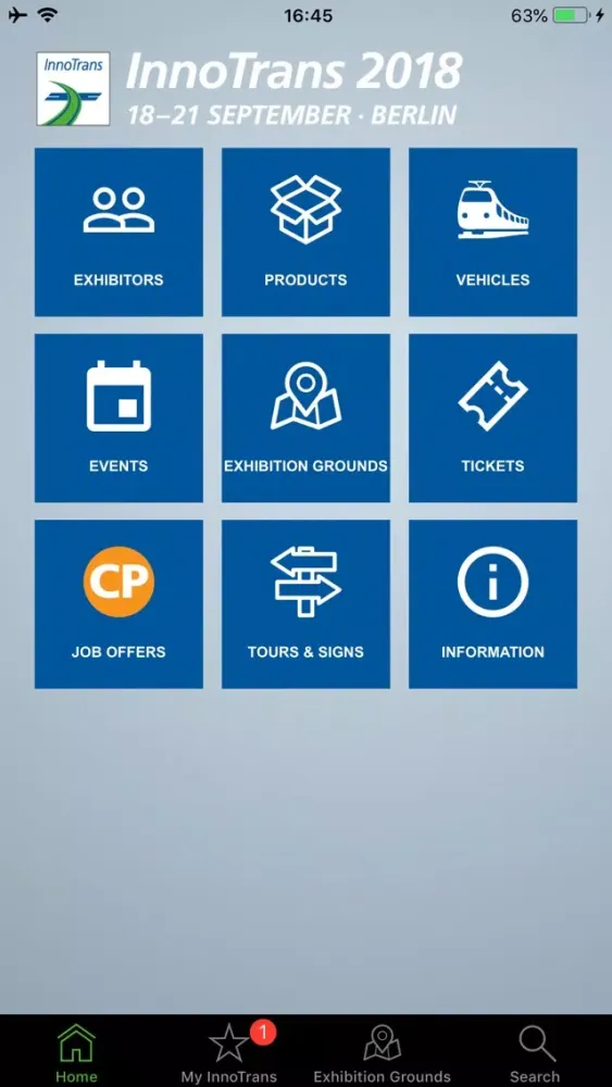 ภาพหน้าจอของ InnoTrans