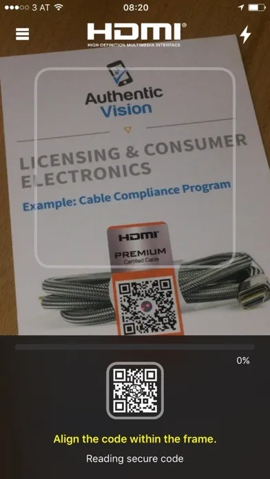 HDMI Cable Certification Screenshots