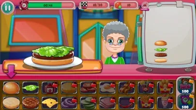 Capturas de tela do Cookings Games Hamburger