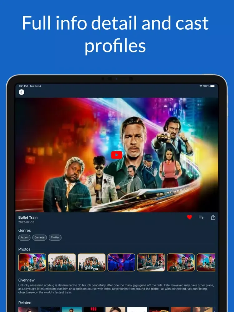 ภาพหน้าจอของ Hdo Hub - Personal Movie Diary iPad 