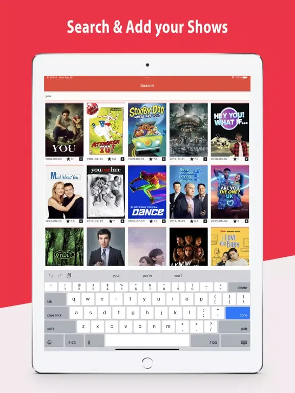 Captures d'écran de Hdo Play - Shows tracker iPad 