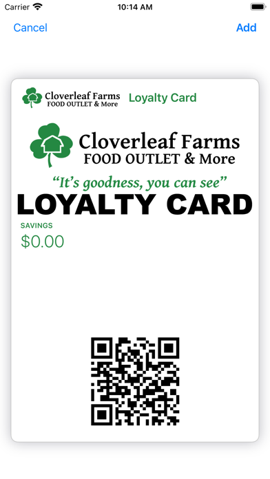 Capturas de tela do Cloverleaf Farms