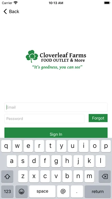 Tangkapan skrin Cloverleaf Farms