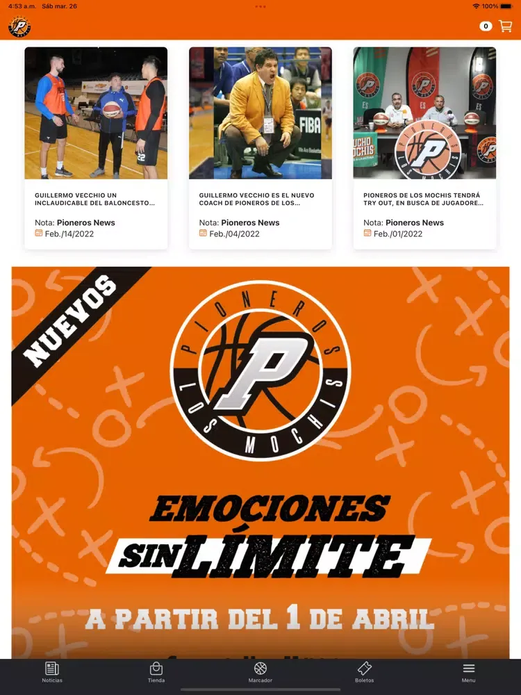Screenshot di Pioneros LM iPad 