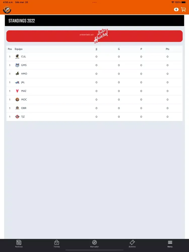 Screenshot di Pioneros LM iPad 