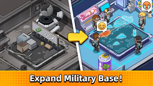 Idle Army Base Tycoon:Force スクリーンショット