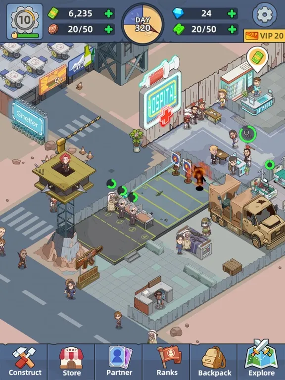 Zrzuty ekranu Mini Survival: Zombie Fight iPad 