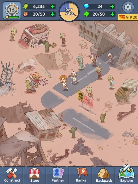 Zrzuty ekranu Mini Survival: Zombie Fight iPad 