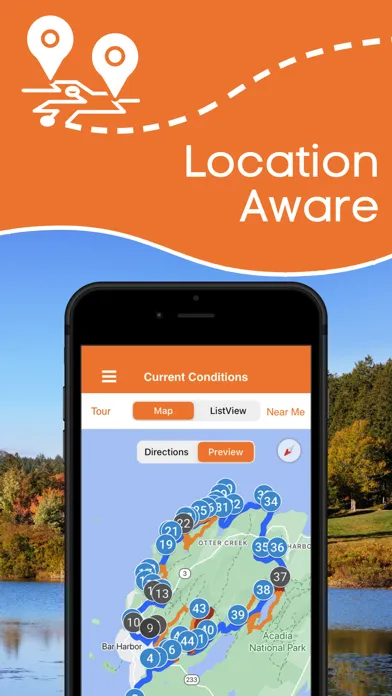 Capturas de tela do Acadia National Park GPS Guide