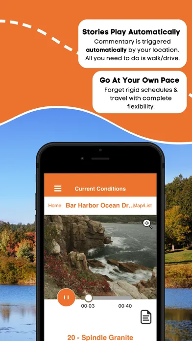 Capturas de tela do Acadia National Park GPS Guide