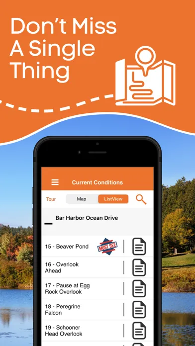 Capturas de tela do Acadia National Park GPS Guide