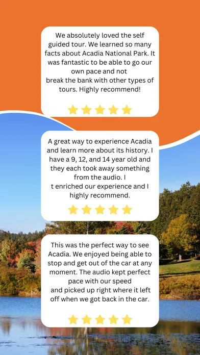 Capturas de tela do Acadia National Park GPS Guide