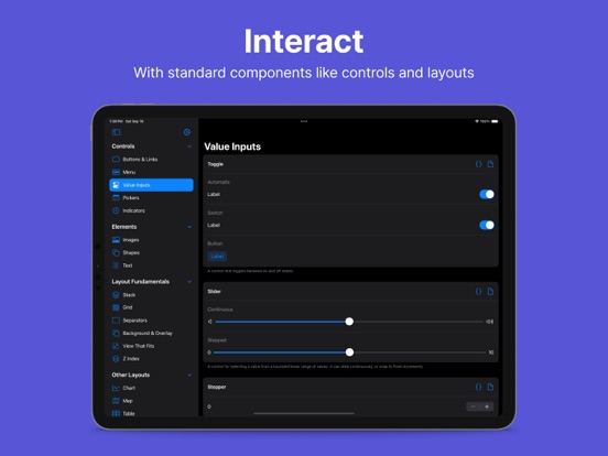 Interactful iPad  Screenshots