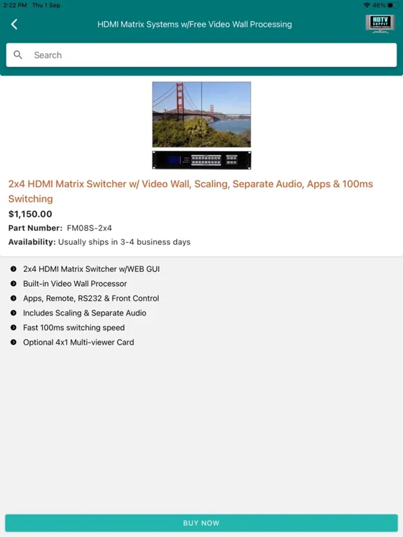 Capturas de pantalla de HDTV Supply Catalog iPad 