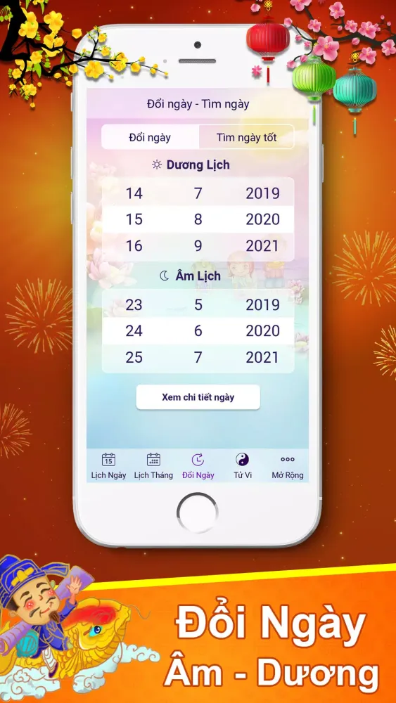 Tangkapan layar Lịch Vạn Niên 2025 - Lịch Âm