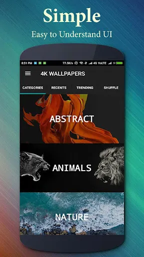 Screenshot di 4K Wallpapers (Ultra HD Backgr