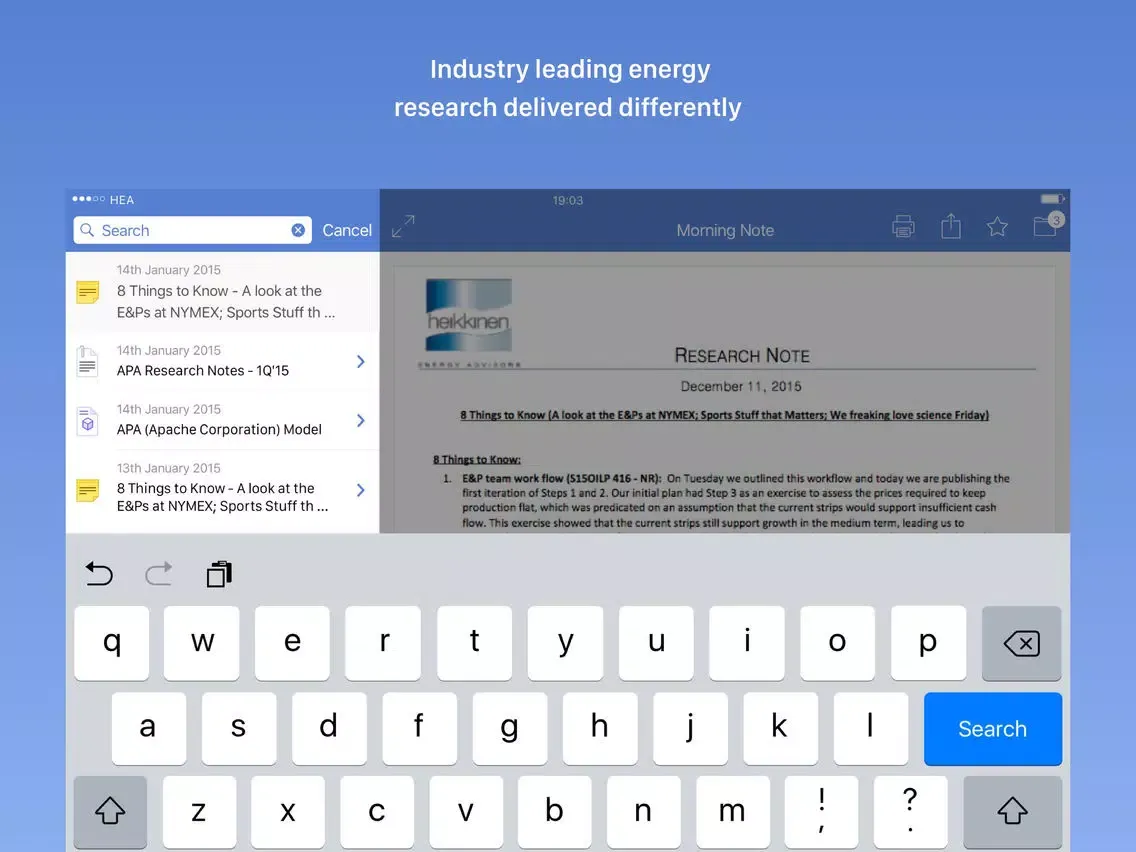 HEA Connect iPad 應用截圖