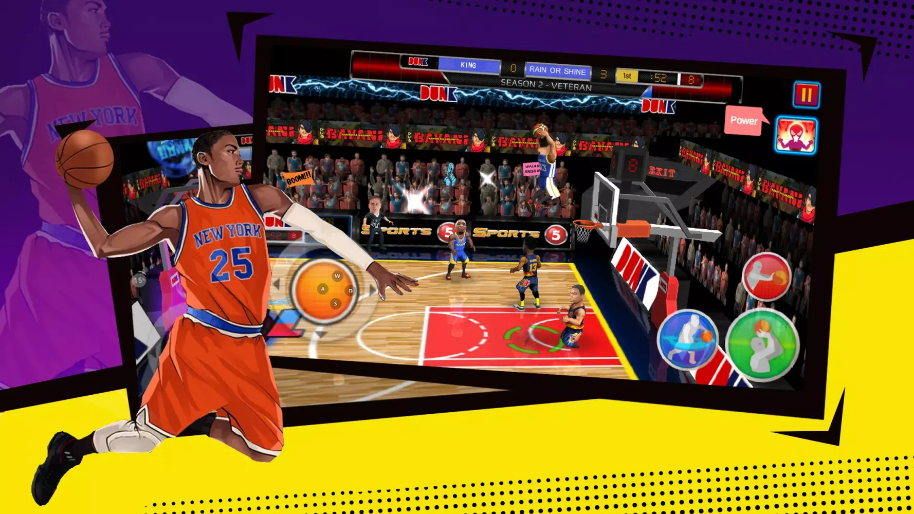 Capturas de pantalla de 2 VS 2 Basketball Sports